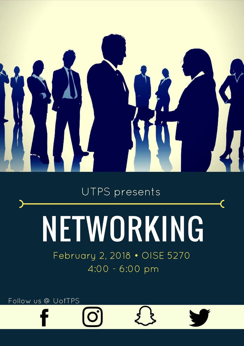 Reach this Friday to improve your networking skills! #utps #uoft #networking