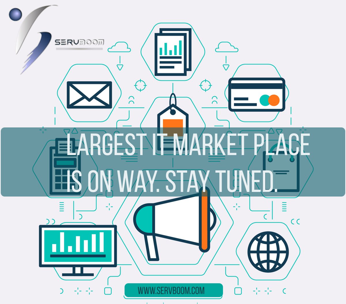servboom's tweet photo. Largest IT Market Place is coming. Stay tuned.
#ServboomIsOnWay #Marketplace #Software https://t.co/osqkVMYNoX