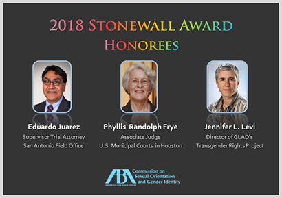 ABATIPSSIRM's tweet photo. Join @SOGI_Commission @ABAesq for the 
2018 Stonewall Awards Reception
Saturday, February 3, 2018
5:30 pm - 7:00 pm (PST)
ABA Midyear Meeting
Vancouver Convention Centre #ABAMidyear https://t.co/fIX79y4QDN