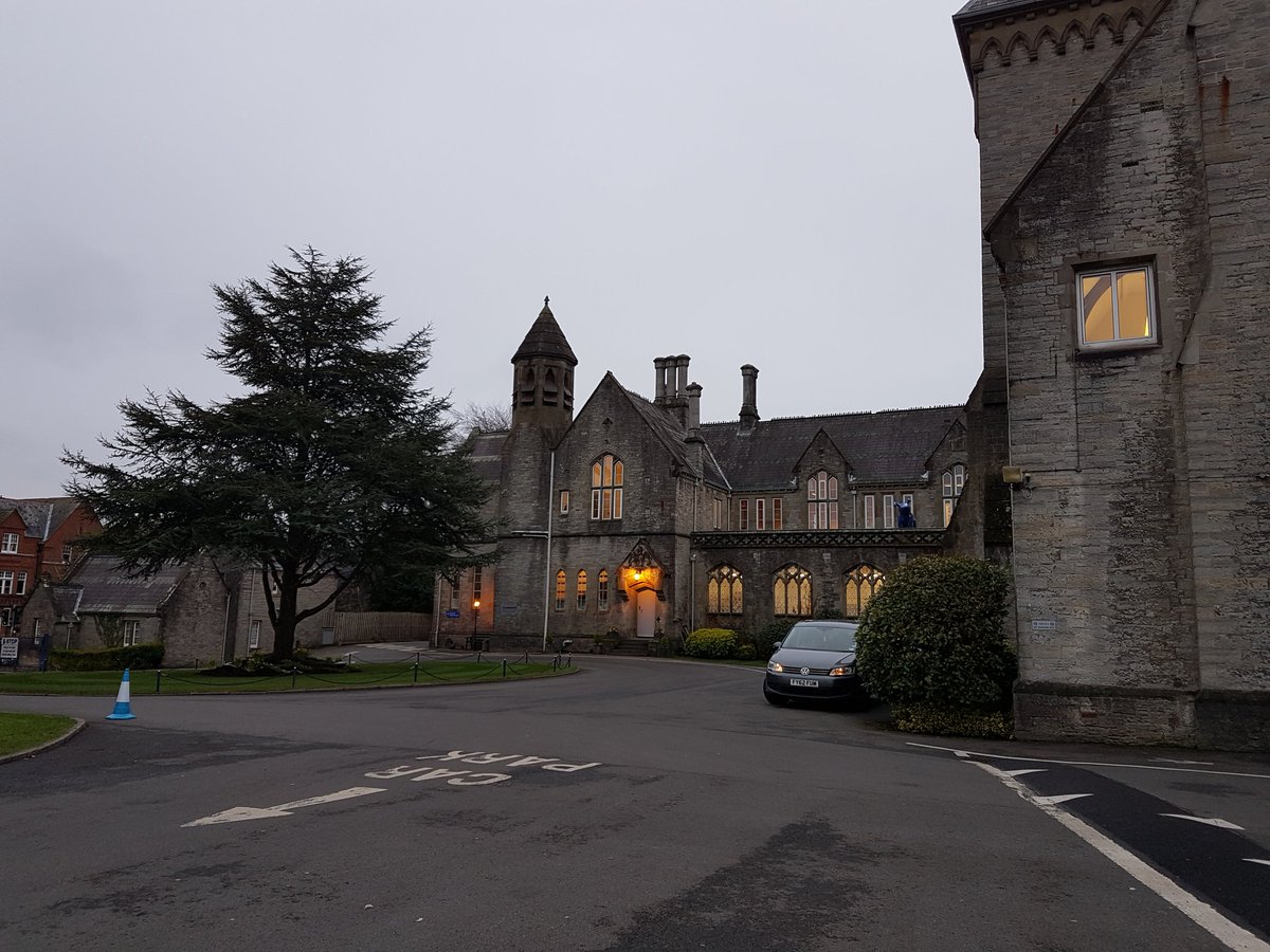hallsofllandaff's tweet photo. Fantastic place to put your #snowdog @HowellsSchool. Have you given it a name yet?. https://t.co/ujNdviRxQB