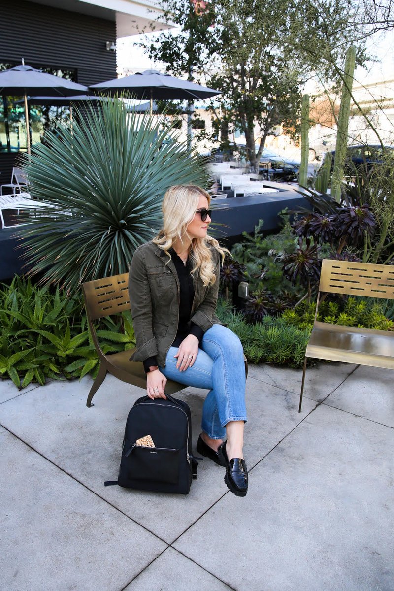 SamsoniteUSA's tweet image. A bold #backpack to match @lucismorsels’ look. Shop our Zalia bag today! #WorkNotWork