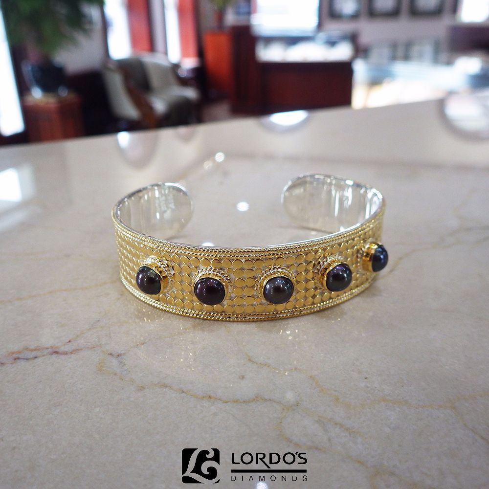 Get it while you can and before this collection is retired! Anna Blue Pearl Cuff Bracelet #StLouisJewelry #Bracelets #StLouis bit.ly/2Bsa8Z6