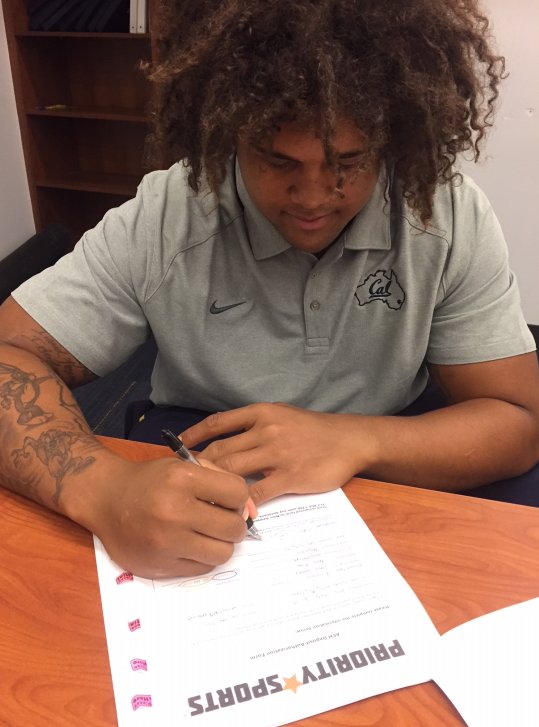 We would like to officially welcome <a href="/CalFootball/">Cal Football</a>'s All-Pac 12 Defensive Tackle selection <a href="/looneytunes561/">James Looney</a> (James Looney) to the Priority Sports family! #NFLDraft