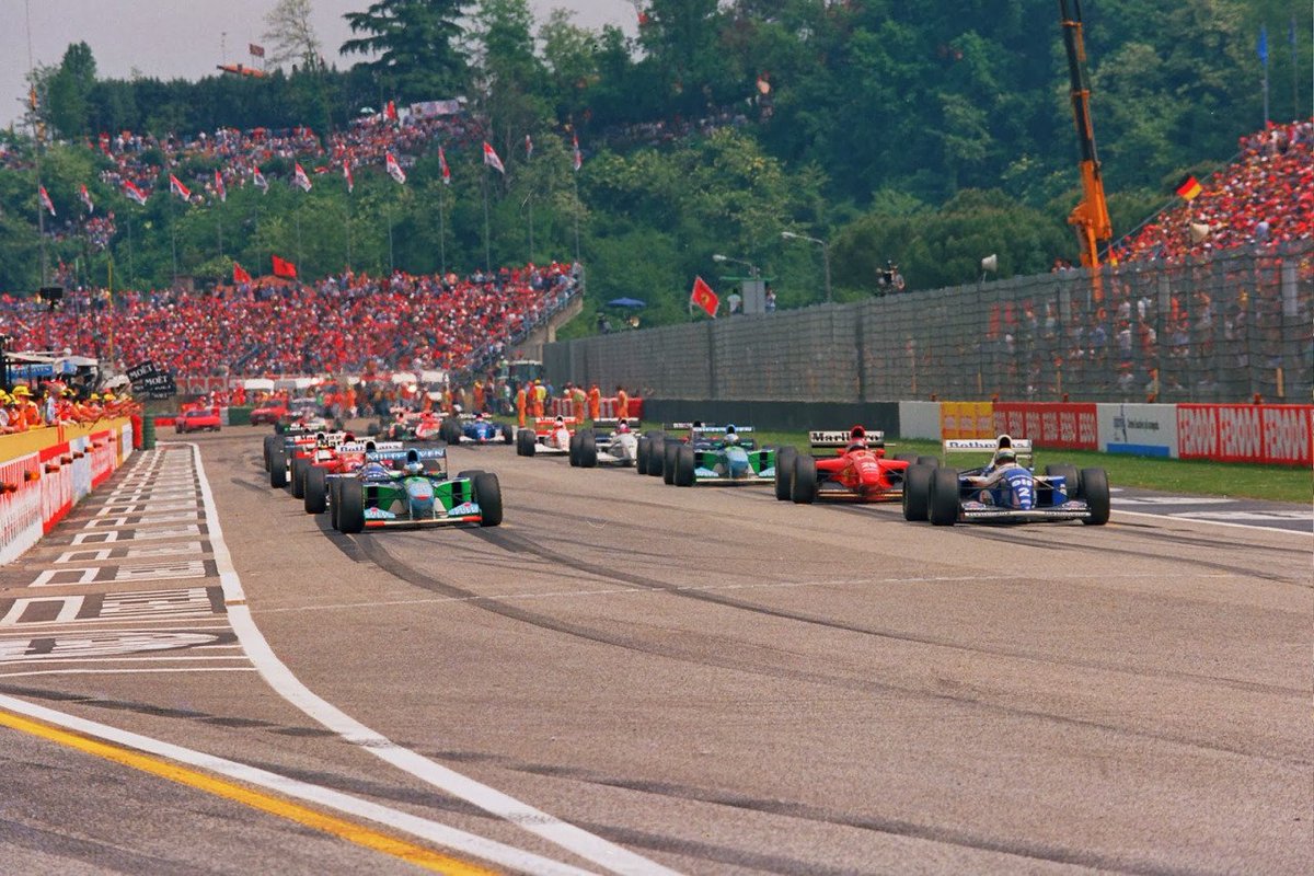 LegendarysF1's tweet photo. Start, GP San Marino 1994.
#F1 https://t.co/TDa14XXW5O
