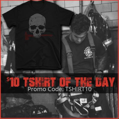 ShieldMaidenClo's tweet photo. Today’s $10 tshirt of the day is for our firefighters and their supporters! Use promo code: TSHIRT10 at checkout. Ladies get yours here: https://t.co/bUaSwCkd15  and fellas get yours here: https://t.co/qtdCcgEM7T https://t.co/Wv1beg9a7b