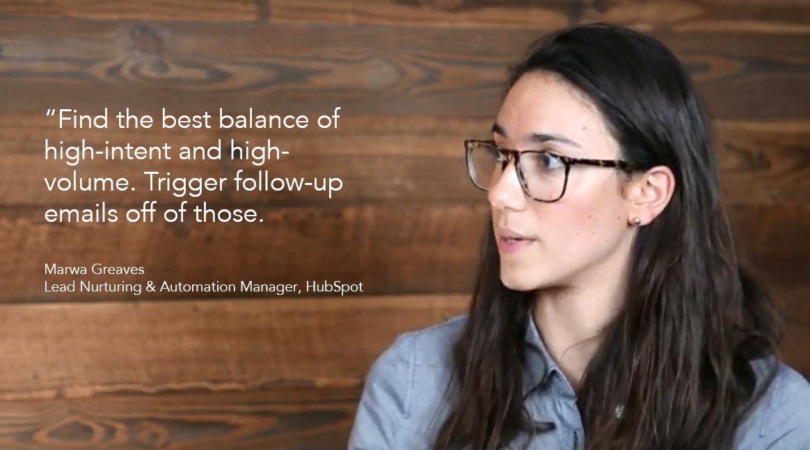 HubSpotAcademy's tweet image. High-intent &amp;amp; high-volume are the cross-hairs for your triggered nurture campaigns. #HubSpotMasterClass
