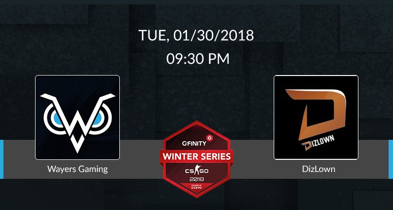 WayersGaming's tweet photo. [Rencontres #CEVO et #ESEA ECN]
Soirée #live !
Match contre @dizLown à 21 h 30.
Ensuite, à 22 h 30, nous rencontrons PressZ sur la carte Inferno !
De plus, cette soirée est retransmise en live sur notre #WebTV !
-> https://t.co/P0nz386erC 
Venez nombreux !
#GoWayers #CSGO #League https://t.co/o4ccFzJDSt