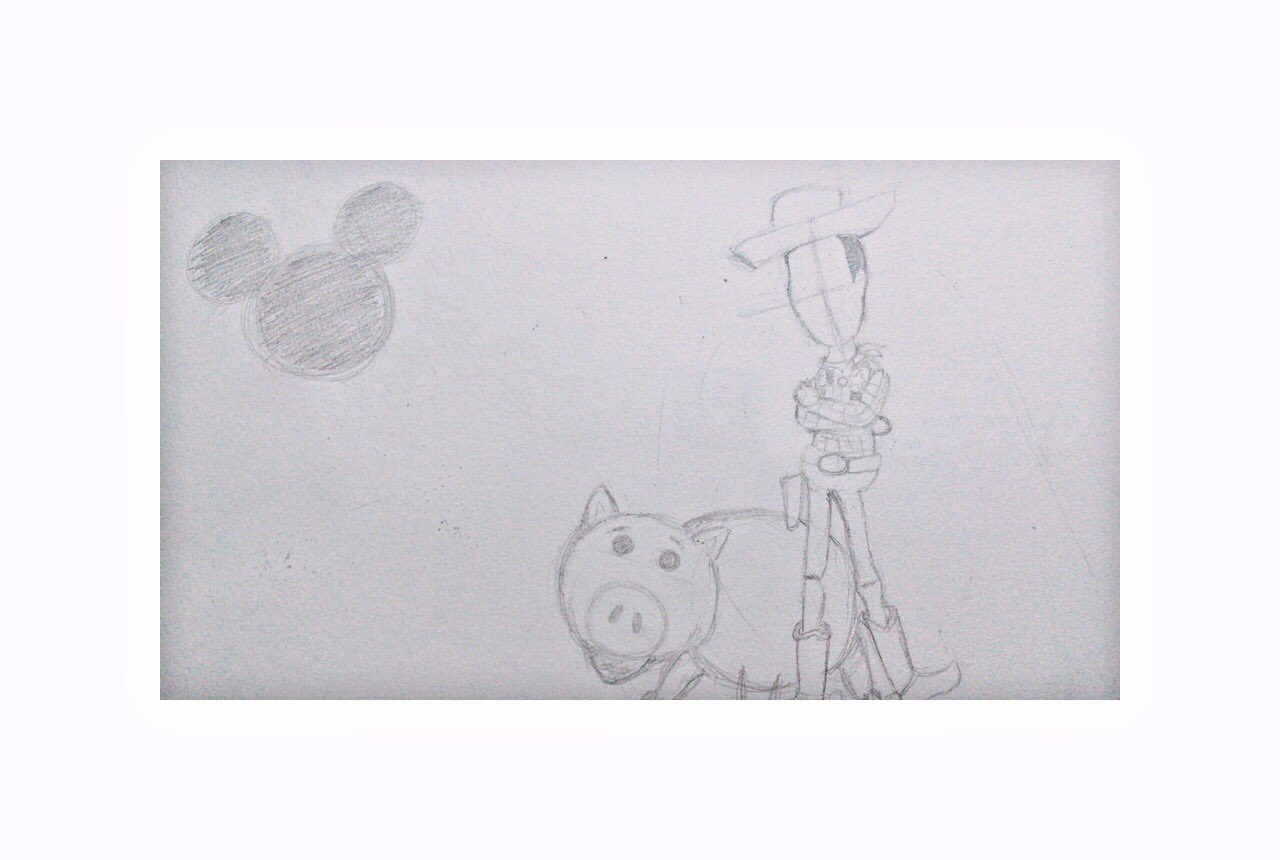 そ 落書き ディズニー編 ディズニーの絵しか最近描いてない ウッディーの顔が難しい 落書き好きさんと繋がりたい T Co Djmojvh2a6 Twitter