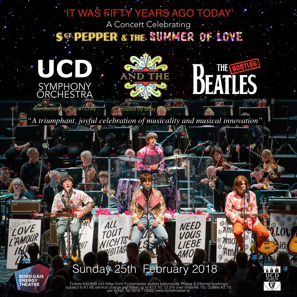 LiveBootleg's tweet image. RT our post to enter a draw for 2 comp tix. Winner announced this weekend! @BGETheatre @TicketmasterIre #comp #beatles #sgtpepper