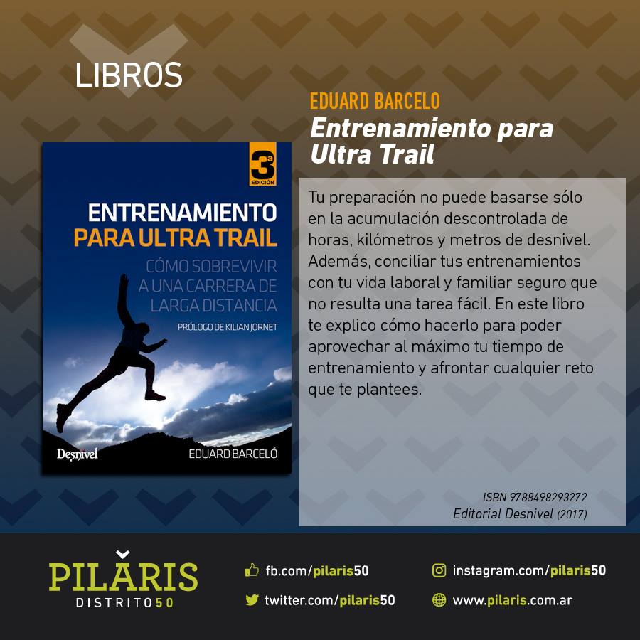 pilaris50's tweet photo. #Libros sobre #Running

Entrenamiento para Ultra Trail
Por Eduard Barcelo

ISBN 9788498293272
Editorial Desnivel (2017)

#Pilaris #50k #Bike #Swim #Vivir #Entrenar https://t.co/f4BOhElcxg