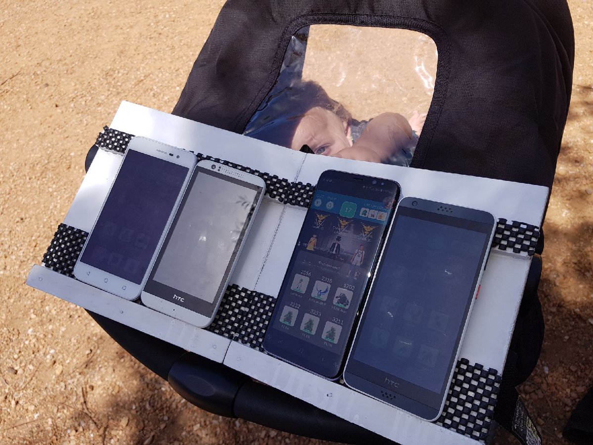 Stewyxcore's tweet photo. Diary of a rural #Pokemongo player. The raid grind is a struggle with very few players. You need to become your own team. Bubs photobomb since it was a nice day to get out and about.
#justdadthings #ruralpokemongo #pogo #raidgrind #dadlife #nerddadlife https://t.co/eB4onArFJG