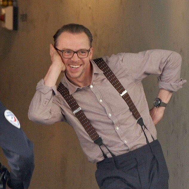 Happy birthday to one (1) angel only, Simon Pegg  