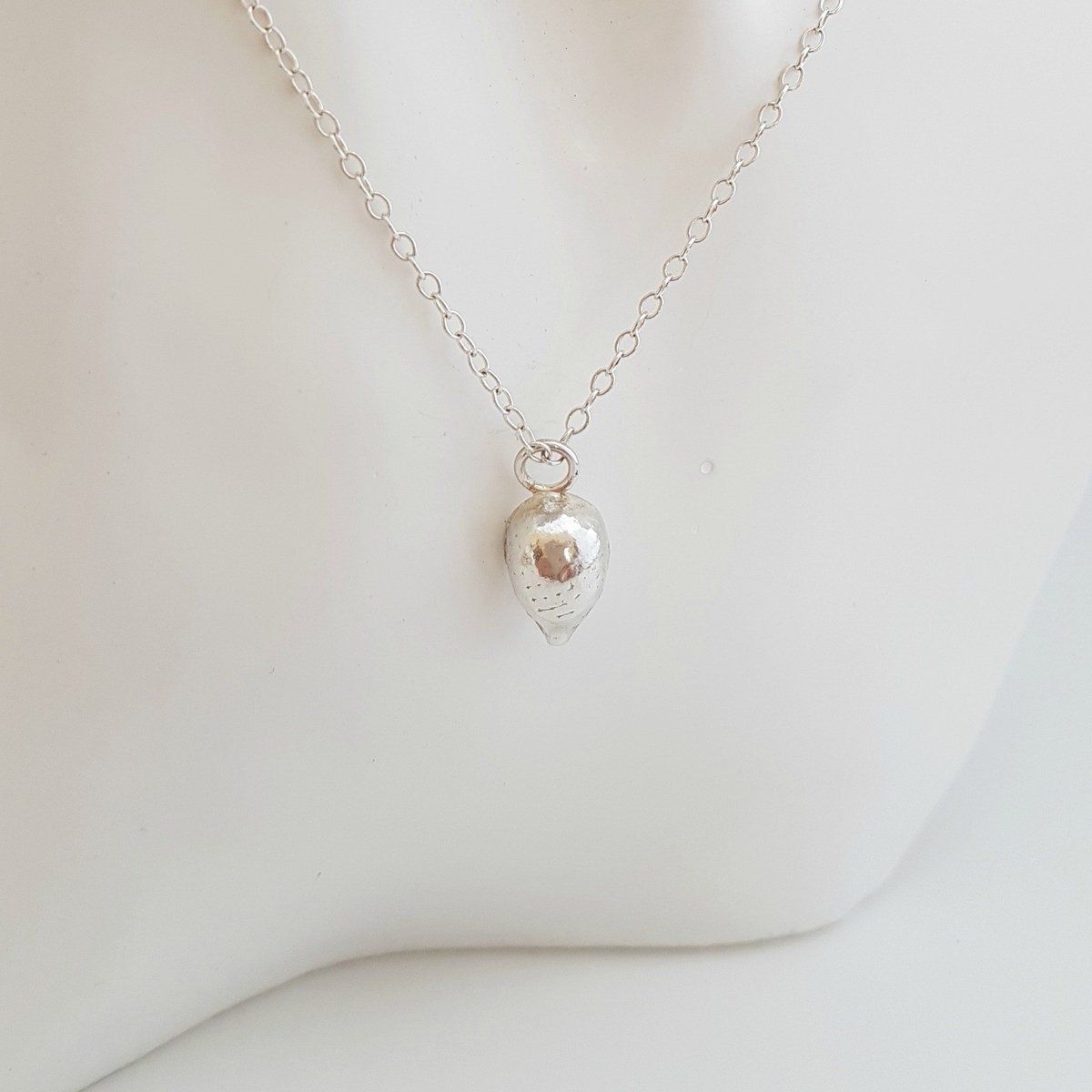 Tiny Sterling Silver Hedgehog Pendant Necklace tuppu.net/41f42b46 #womaninbiz #MiniatureHedgehog