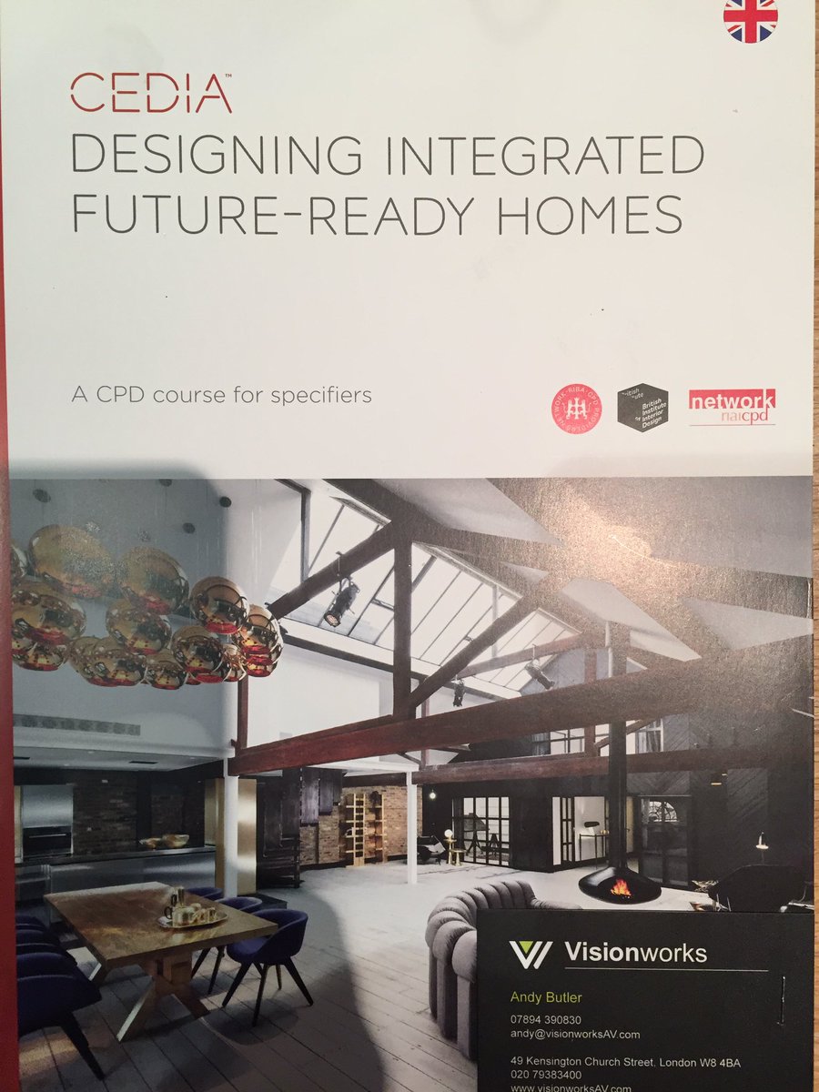 Off to see our friends today <a href="/ascot_design/">Ascot Design</a> to present the latest " designing integrated future-ready homes" CPD. Really looking foreword to it. #architects #build #homes #smarthome #london #ascot #cedia