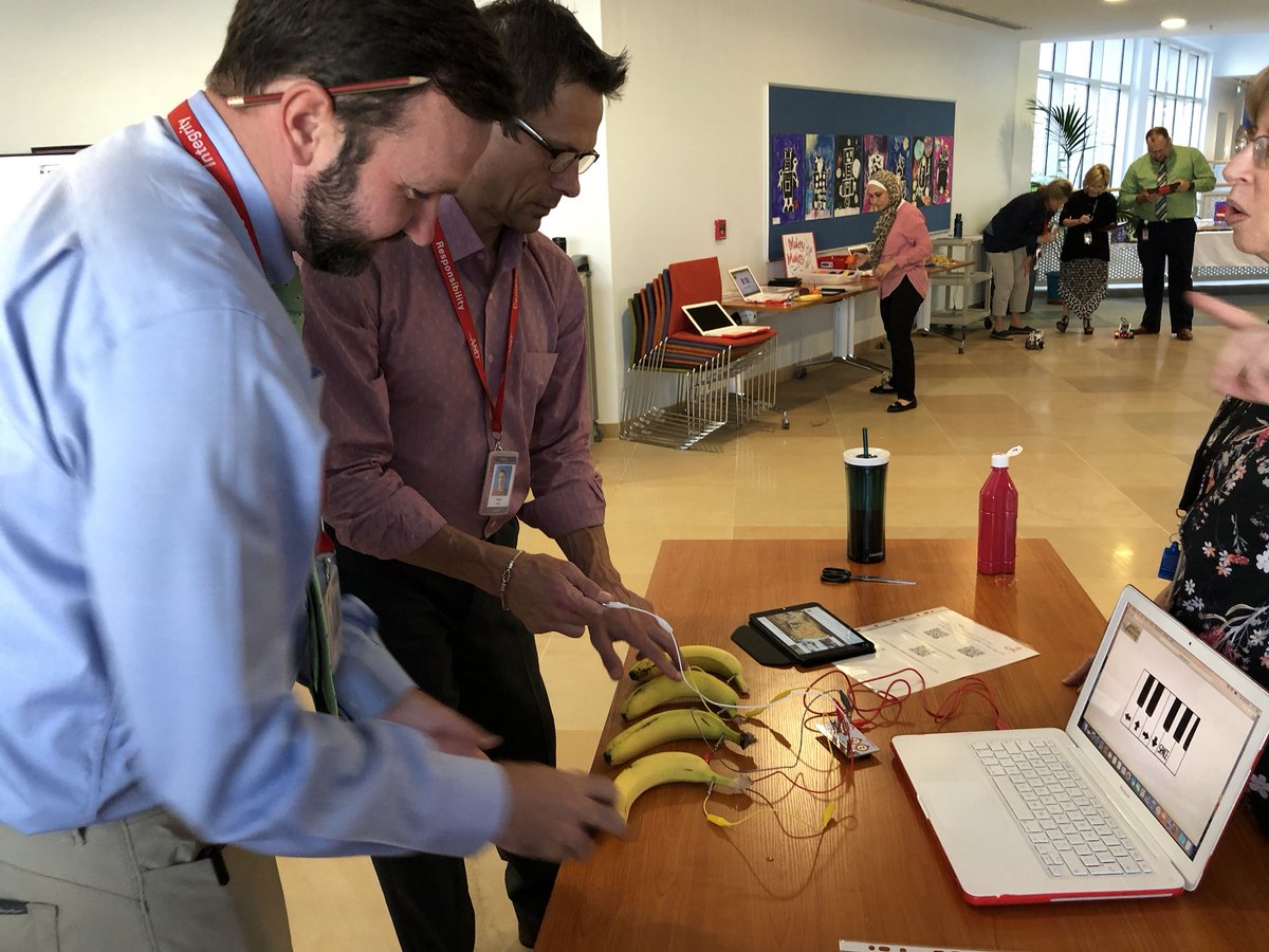 SybilHallcom's tweet photo. What can you make to contribute to our Valentines Day party! Hands-on, Minds-on PD! #parallelpedagogy  #Makered #makeology #asdconnects @ASDubaiNews @renwilltech @kqueencole @tammy_black https://t.co/7kub5sZxfn