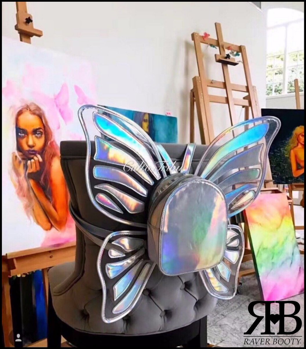 raverbootyshop's tweet photo. 🦋https://t.co/bivk0IORKL🦋
New! Laser holographic Butterfly Backpack available now in the Accessories section!
#raverbooty #ravebooty #ravergirl #edmbabe #weekendwarrior #edc #insomniacevents #edmbabe #dubstep #EDCLV2018 #ravers #girlsthatrave #ravebackpack #backpack #raveoutfit https://t.co/12mVChFNpS