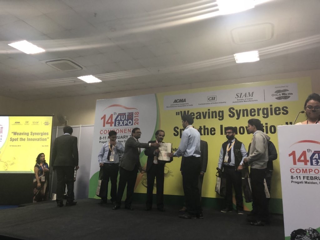 AEComponentShow's tweet photo. Winners of the ‘Weaving Synergies: Spot the innovation’ contest were: 
3rd Runner up: DAV Team 1
2nd Runner up: Kurukshetra Uni.
1st Runner up:  Academy Pune
Winner: Amity University
#AECompShow18 https://t.co/2jG3dX4Ilk
