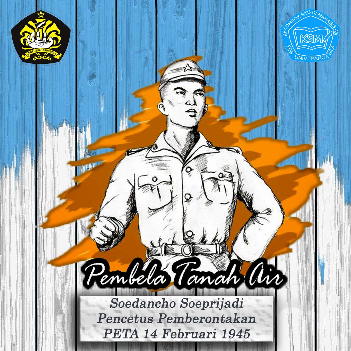 [Rabu, 14 Februari 2018]
•
•
•
PETA (singkatan dari "Pembela Tanah Air") adalah organisasi militer yang dibentuk oleh Pemerintah Militer Pendudukan Jepang di Indonesia yang didirikan pada 3 Oktober 1943.