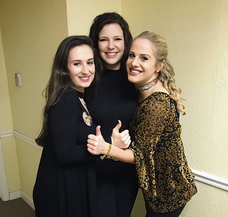 MontevalloAGD's tweet photo. From cheering on the side lines, to our very own sister, Ashlyn as a Miss Montevallo nominee, to actors, athletes, and cheerleaders we had such a wonderful time participating in college night!! ❤️💛💚👍🏼✌🏼 https://t.co/L30QCJIgeT