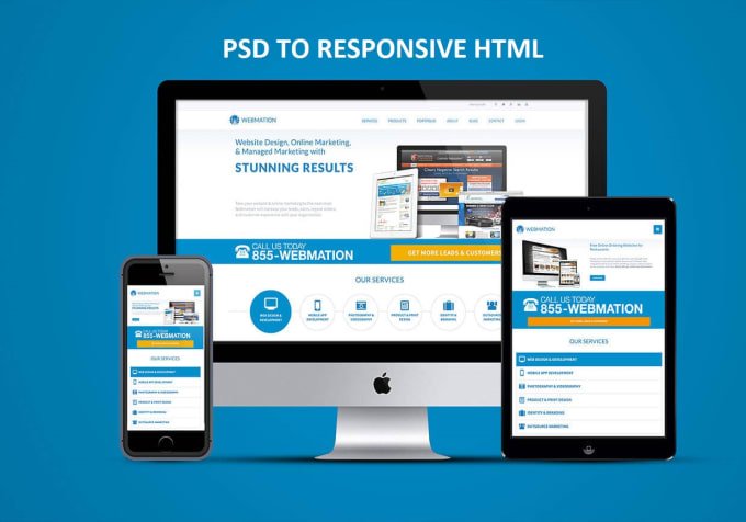 I will #convert #psd to #responsive #html #css #Bootstrap4 etc on #FIverr
goo.gl/j6qakf
#javascript #jQuery #websites