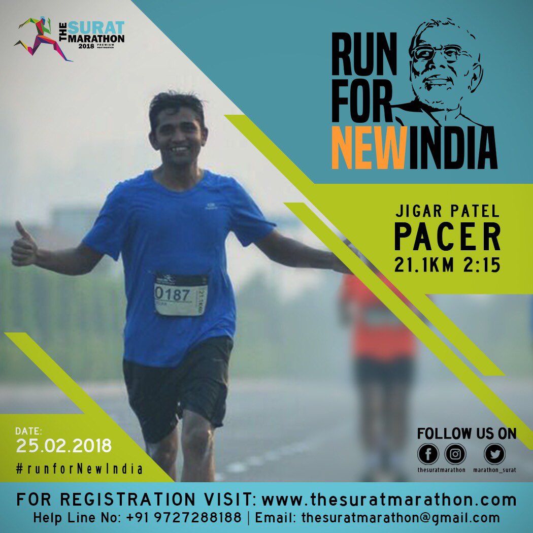 marathon_surat's tweet photo. Proud to Welcome our Pacers
Register: https://t.co/6016pmlBfr

#runfornewindia 
#zerowastesurat
#tapisuratslifeline
#runnersfortapi
#puretapi 
#runsurat
#runfortapi
#nightmarathon
#thesuratmarathon https://t.co/napwFv2aHc
