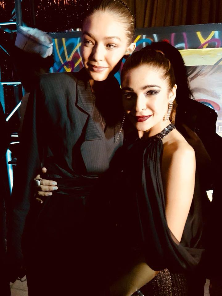 maybellinepak's tweet photo. Forever girl crush Gigi Hadid and Ayesha Omar steal the show as they strike a pose at the NYFW Maybelline Party! #GigiXMaybelline #AyeshaOmarxMaybelline https://t.co/auNUXjWDJi