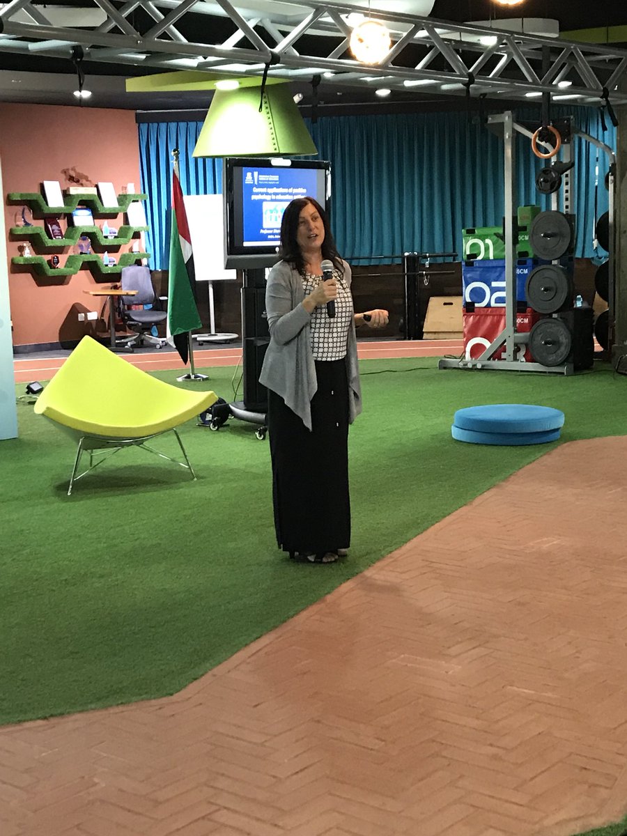 KHDA's tweet photo. Up next, we have Dr Dianne Vella-Brodrick from @unimelb Positive Psychology Centre, offering strategies for applications of positive psychology in education #IPENDubai @PosEdNet @diannevbr @EduMelb https://t.co/laYFPmS1FD