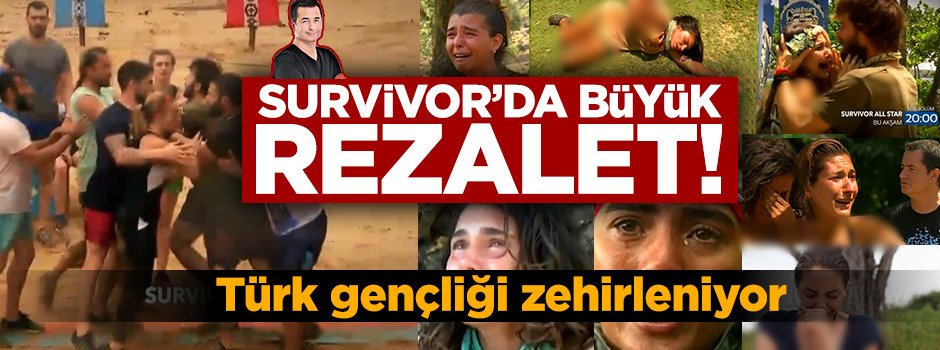 Survivor Türk gençliğini zehirliyor! yeniakit.com.tr/haber/survivor…