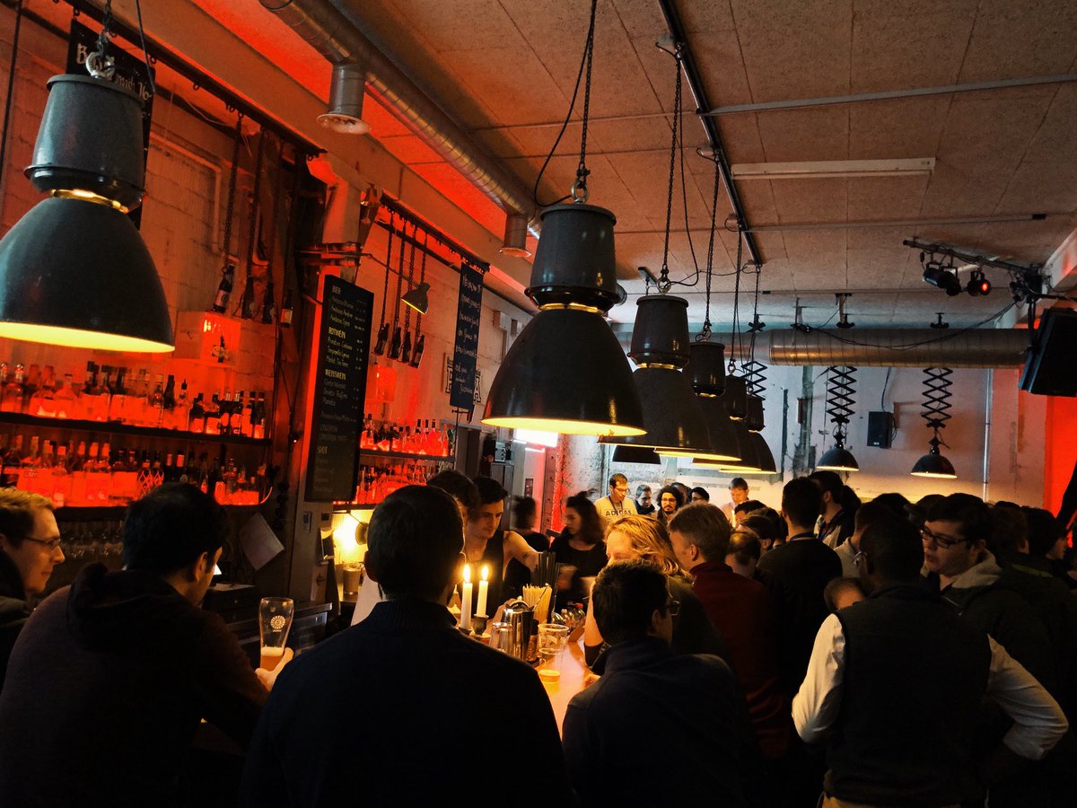 About last night...this is what it looks like when lots of engineers excited about changing the workd through #blockchain get together. #BIOTS2018