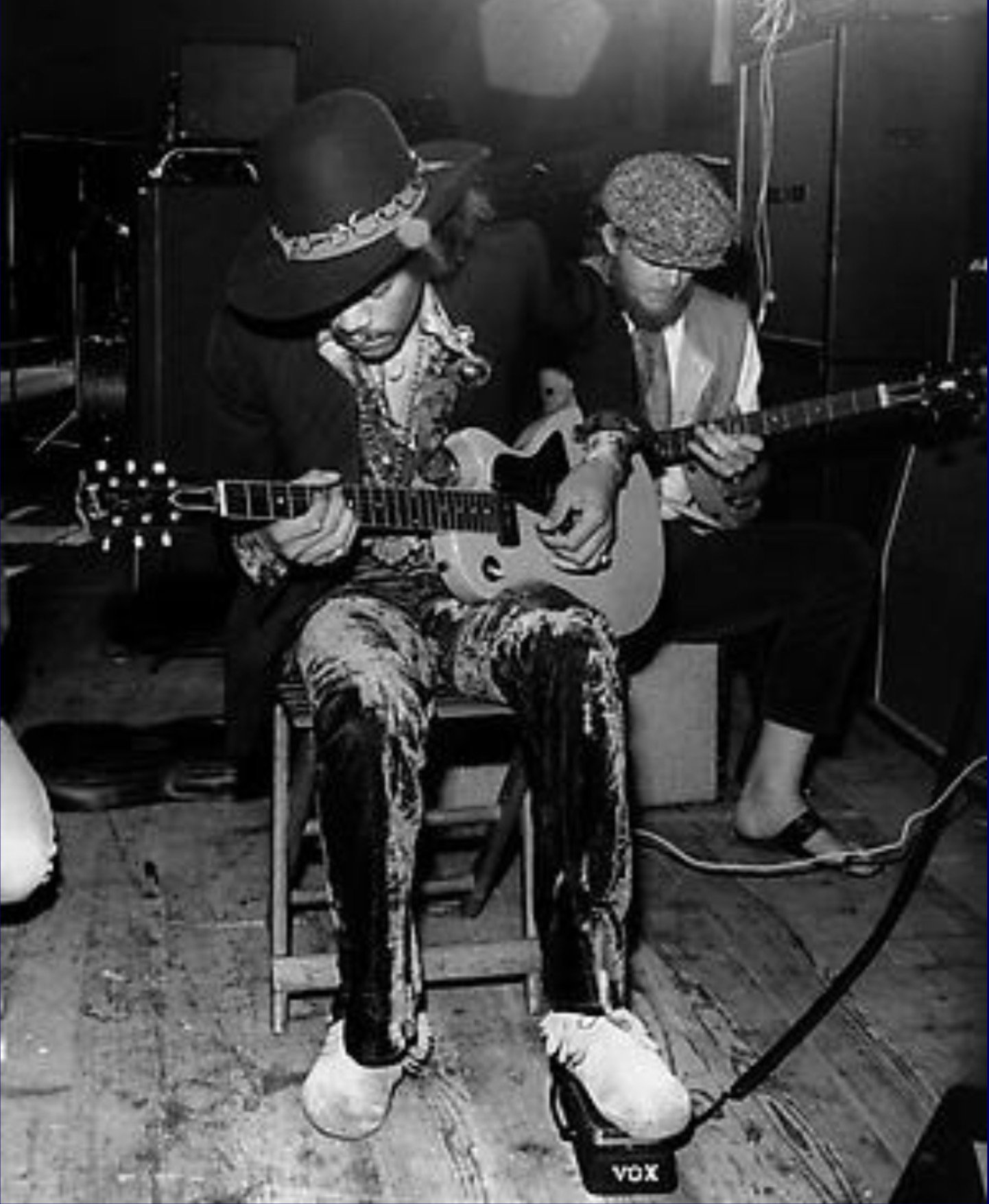 Happy Birthday Vic Briggs of the Animals. Here jamming with Jimi Hendrix (Zurich, May 1968). 
