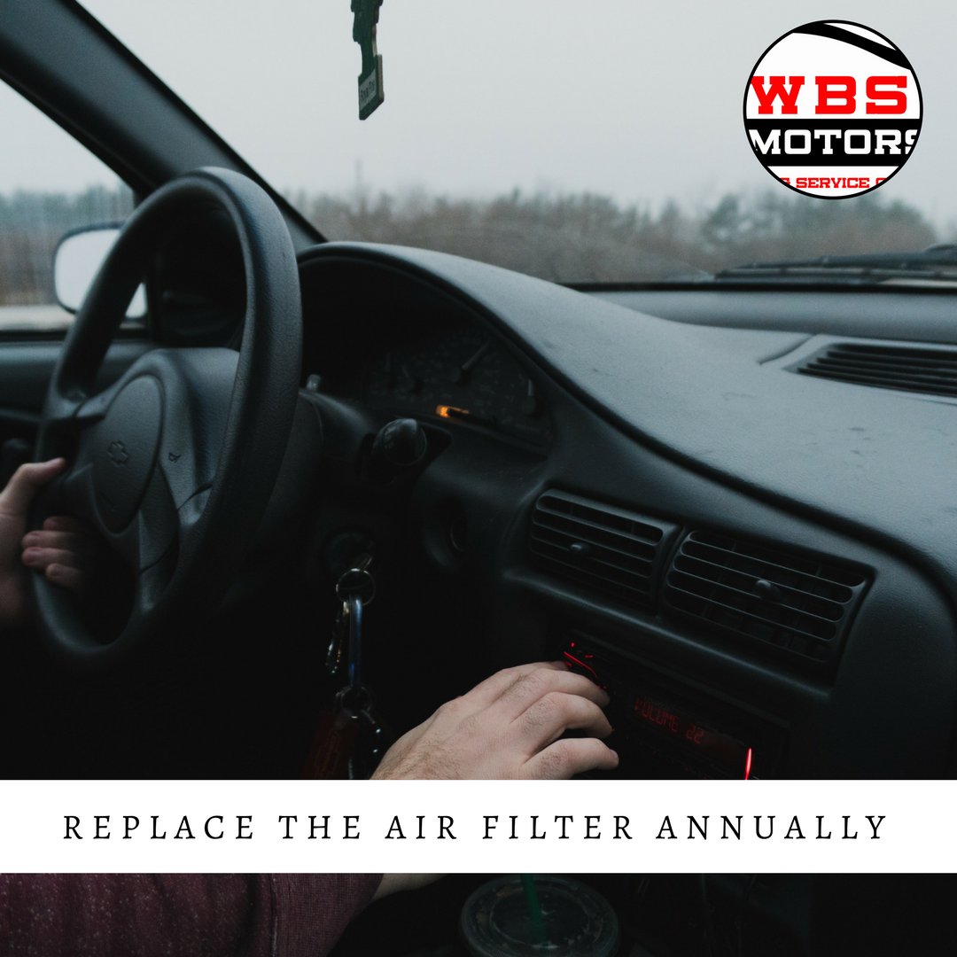 A clogged cabin air filter puts an added load on your car’s A/C system and reduces heat in winter. Replace it at least once a year. #CarRepairTips #WBSMotors
