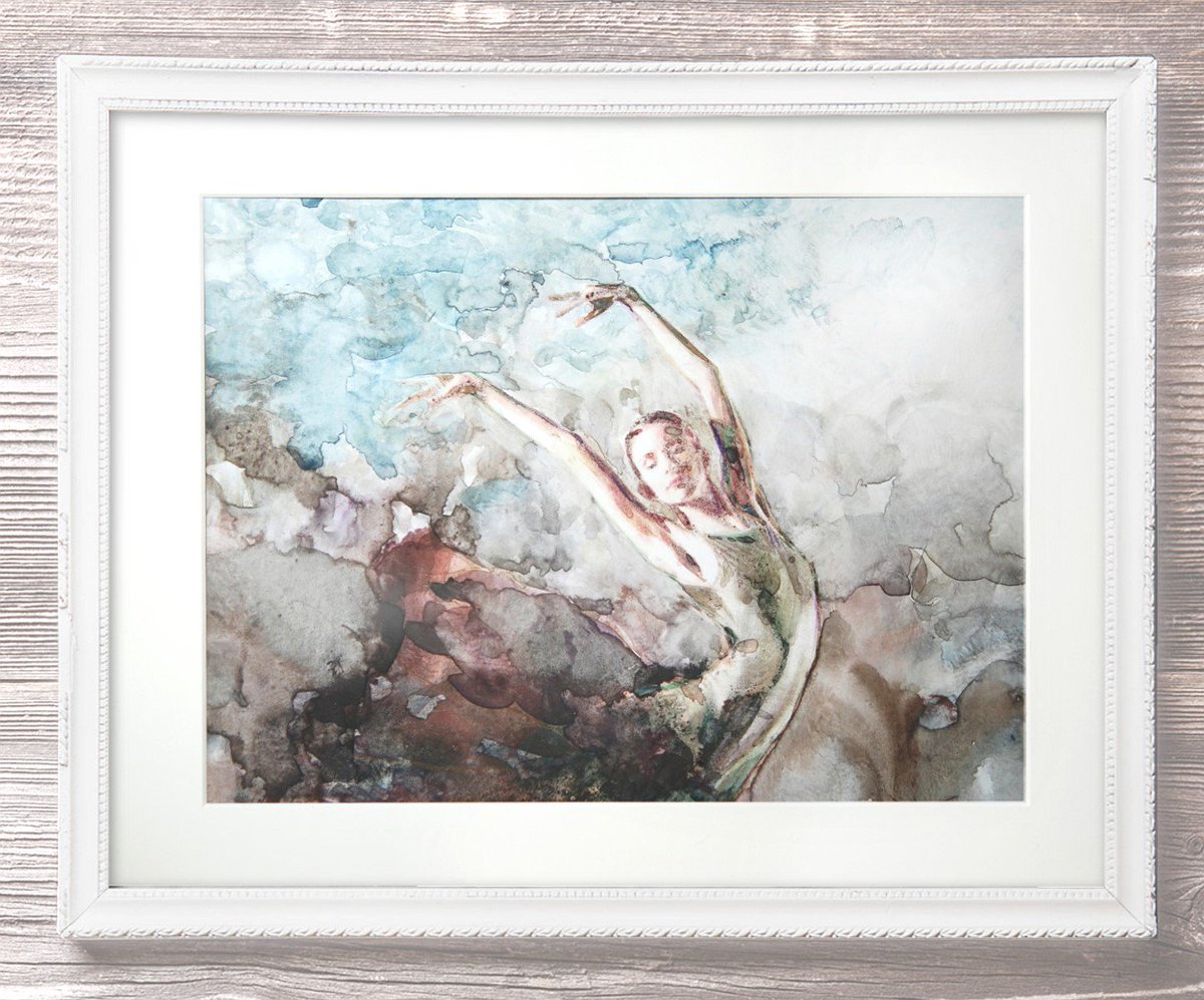 aleksgalas's tweet photo. #watercolor 'Dance' with #papermat dimensions 31x23cm with #passepartout 40x30cm #dance #ballet #ballerina #swanlakeballet #swanlake #ballerinashoes #ballet #balletart #balletpainting #portraiture #portrait #aleksandragalas https://t.co/JU72IsOLyU