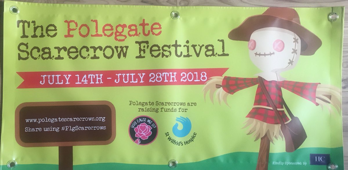 PolegateCF's tweet photo. Thanks to Sharon @#OliveDesign for designing our banners. The banners will be in place around the town on our launch date - Sat 5th May! Create your scarecrow and enter the competition! #PlgScarecrows https://t.co/D8PQ9toatG