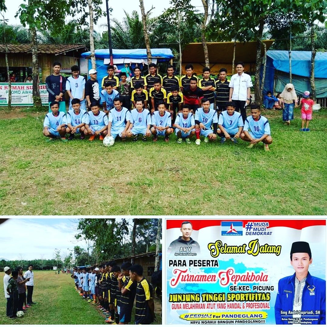 Iingas1988's tweet photo. Pembukaan Turnamen Sepak Bola Kec.  Picung.
#hayungahijibangunpandeglang https://t.co/5CeySlOKOL