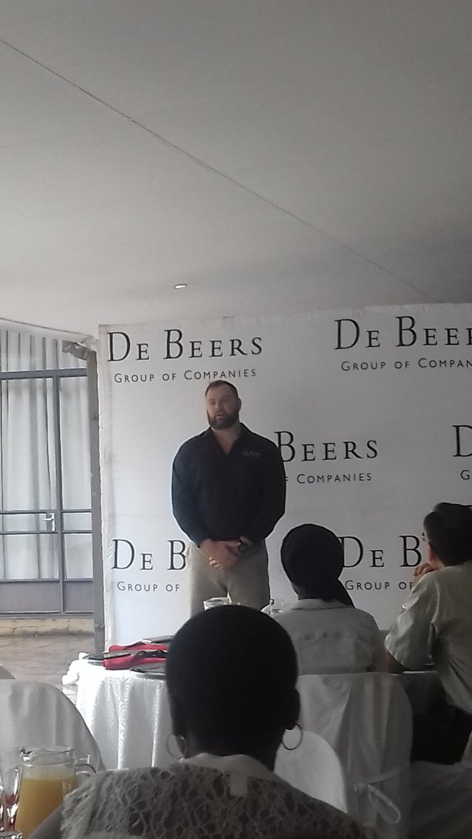 Makhadofm1's tweet photo. Attending a meet and greet breakfast session with the General Manager of Venetia Mine @debeersgroup Musina https://t.co/EKnZR0lwy1