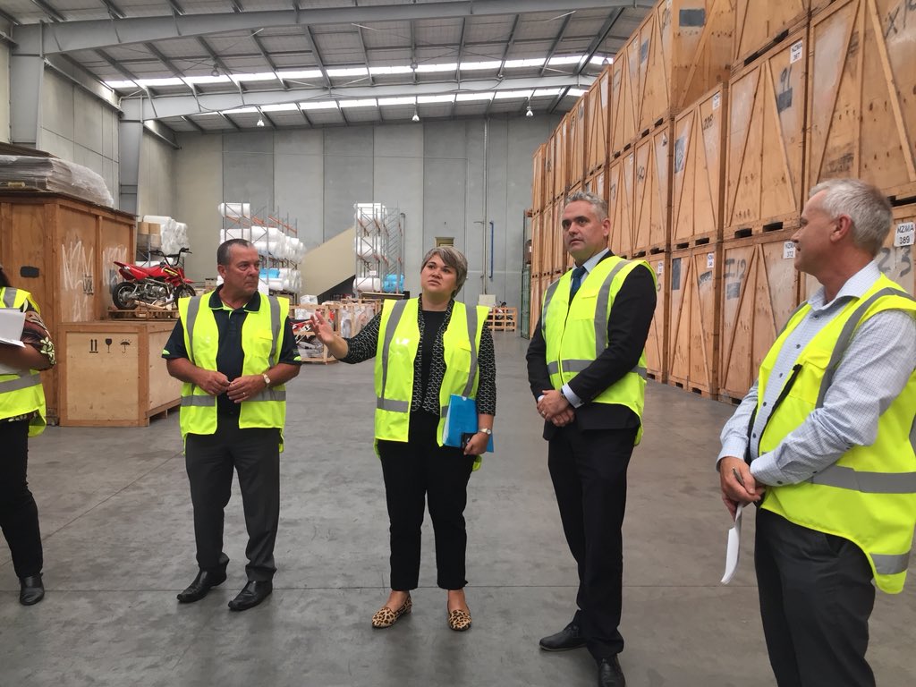 Foreign Affairs Under-Secretary Fletcher Tabuteau is in Auckland inspecting the emergency relief supplies to help our Pacific neighbours post-Cyclone Gita if needed #nzaid #pacific #emergencyresponse #cyclonegita