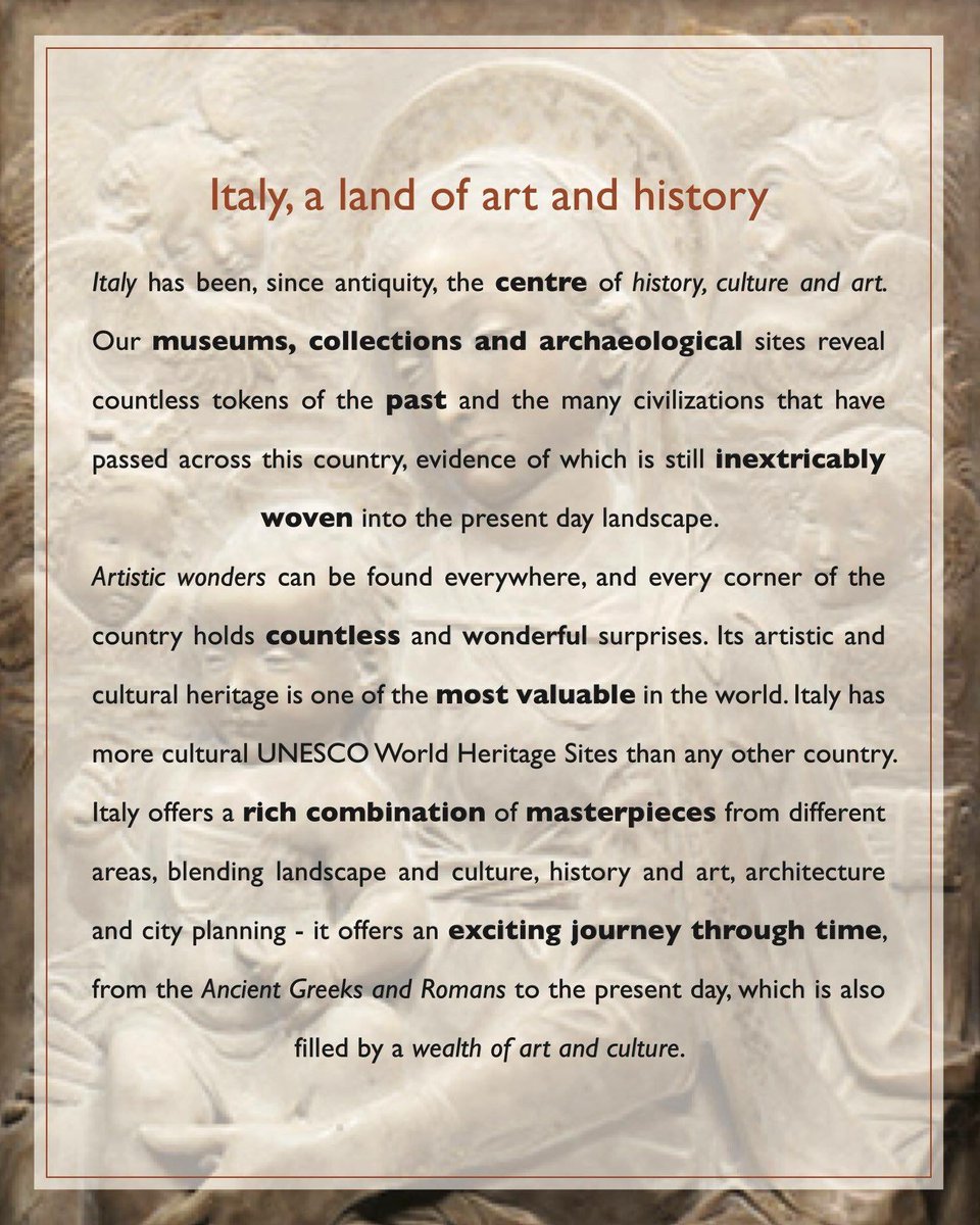 Fernwehholidays's tweet photo. When almost some of everything we know and love, from paintings, architecture, music to food, art, fashion etc hail from Italy - it's almost impossible to not visit this land of beauty, culture and rich history.
Today, We'll tell you why it is known for it. 
#fernwehholidays https://t.co/q6Wpbmt7In