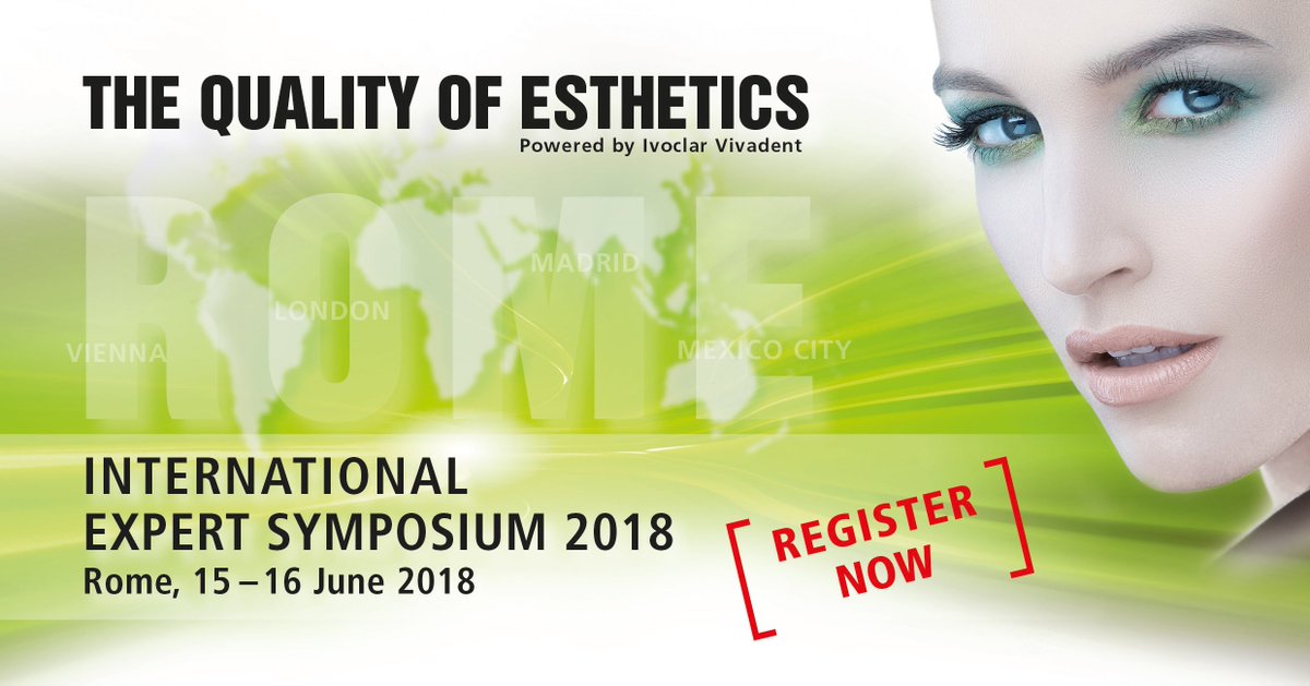 4th International Expert Symposium in Rome. Nineteen international dental experts to lecture in Rome: bit.ly/2EoIZfl #Ivoclarvivadent