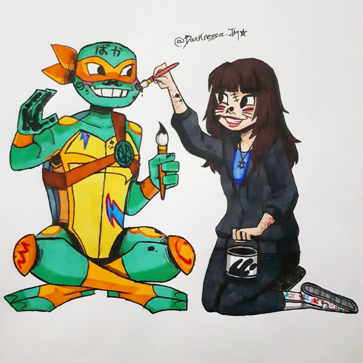 DarknessaJM's tweet photo. #RiseOfTheTMNT #tmnt2018 #tmnt #raphaelajm #art https://t.co/SjV7xNEjhp