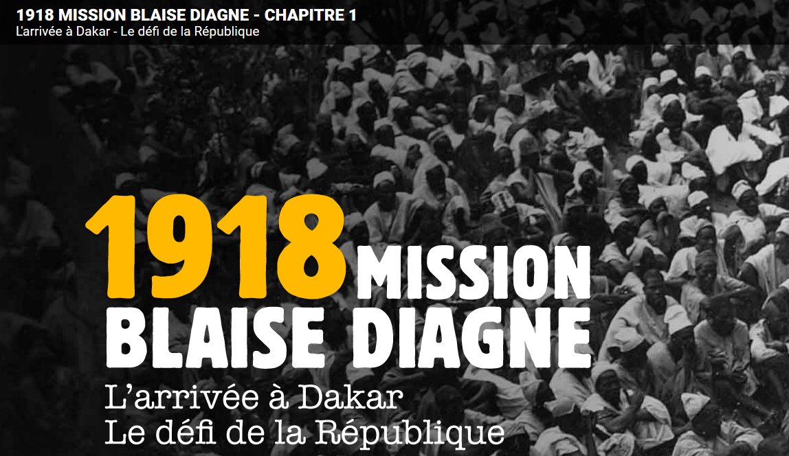 Etcheverrymarc's tweet image. Ce lundi est publié le premier volet du #longFormat @RFI «1918, Mission Blaise Diagne» ▶️ rfi.my/2GFs.T #Senegal 
@LaMarcheDuMonde @VBarral @ArchivesnatFr