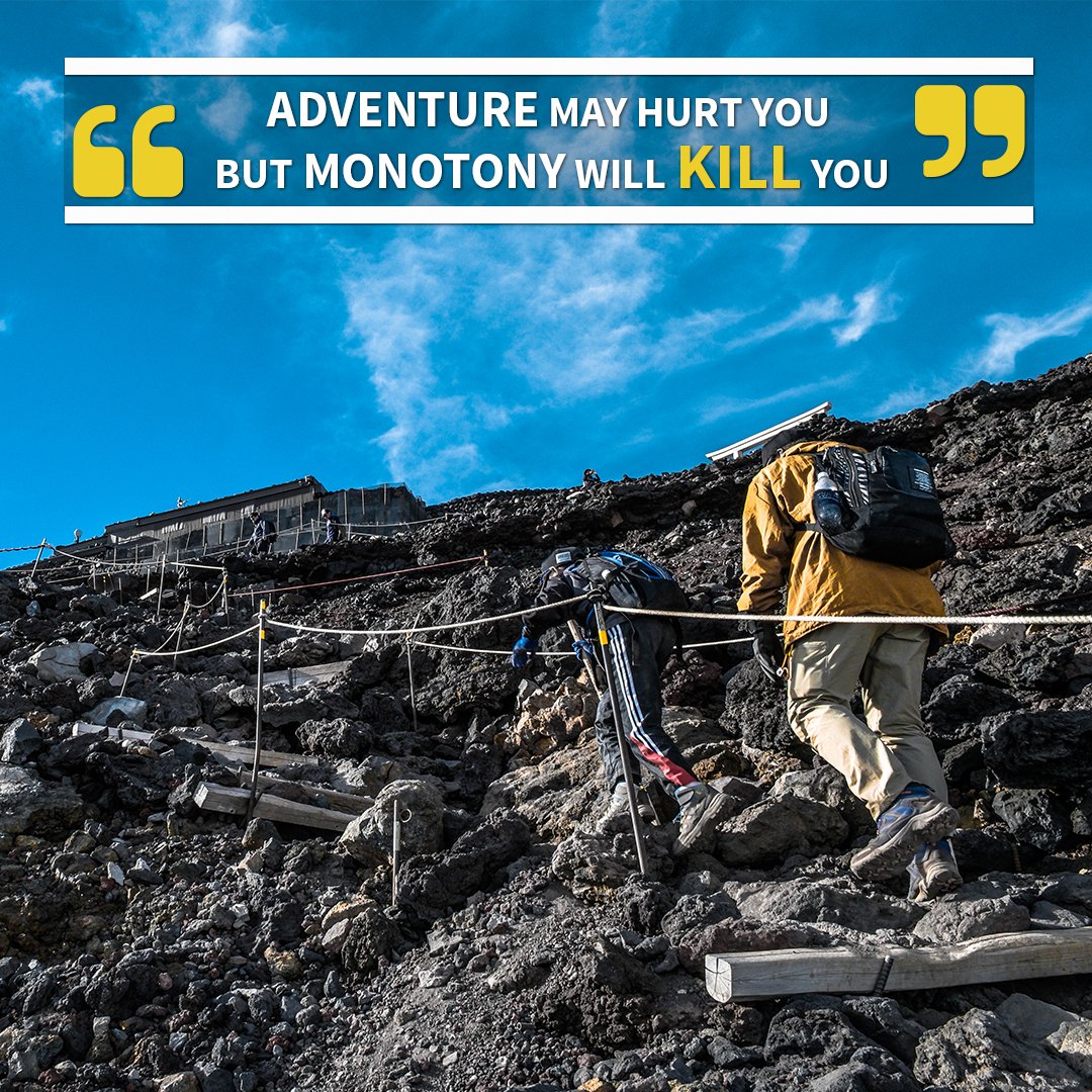 Adventure may hurt you but Monotony will kill you!!
#travel #travellife #travellove #traveltime #adventure #adventurelovers #trekking #vacation #adventuretime #travelblog #mountain #love #motivationalmonday #mindfulmonday #trekteller #travelgram #traveldiaries #picoftheday