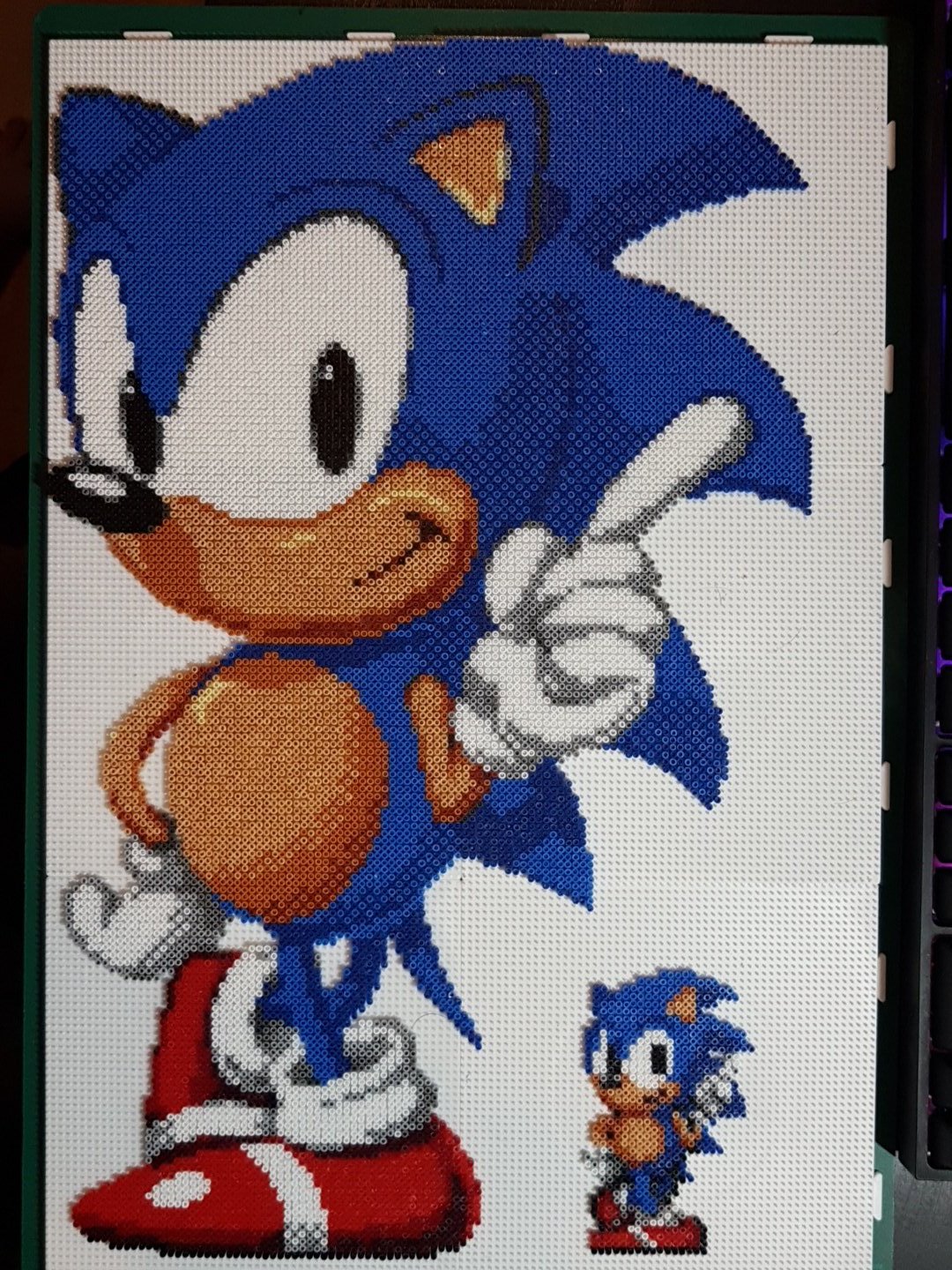 Sonic the Hedgehog Sprites Perler Beads 