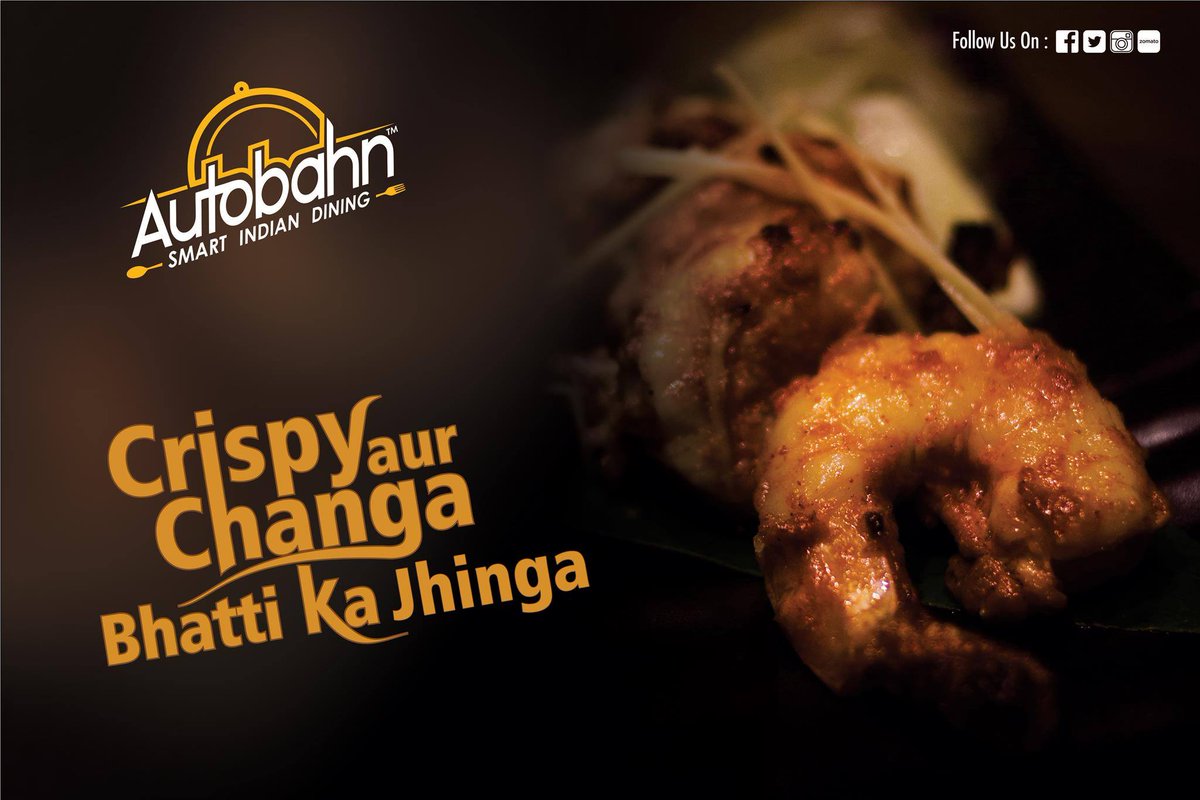 AutobahnPune's tweet photo. Jhinga needs to be crispy and properly cooked to have its flavours come out in a true way! Try our chef's special Bhatti ka Jhinga and relish in the crunchy flavour of your favourite dish!
#crispy #jhinga #dish #food #foodie #signaturedish #MondayMotivaton https://t.co/5QXKk29EB1
