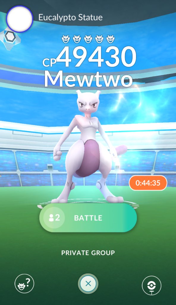 CosmikGirl19's tweet photo. I caught my second #Mewtwo ๐๐ #PokemonGO #ใใฑใขใณGO #EXRaidBoss https://t.co/r3pbRf0u2l