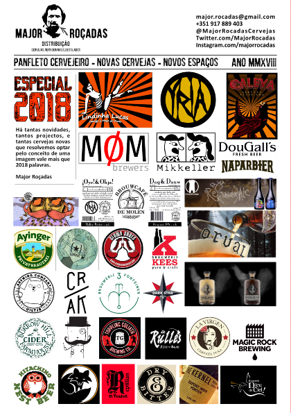 MajorRocadas's tweet photo. [PT] A melhor selecção de cervejas
[ESP] La mejor selección de cervezas
[ENG] The best beer selection

Com/with @MajorRocadas + @Cervezasyria @molenbier @CervezaDougalls @MikkellerBeer @Naparbier Etc

#MajorRocadasDistribution
#MajorRoçadasDistribuição
#HappyDaysAreBEER https://t.co/HQ75fpNZA2