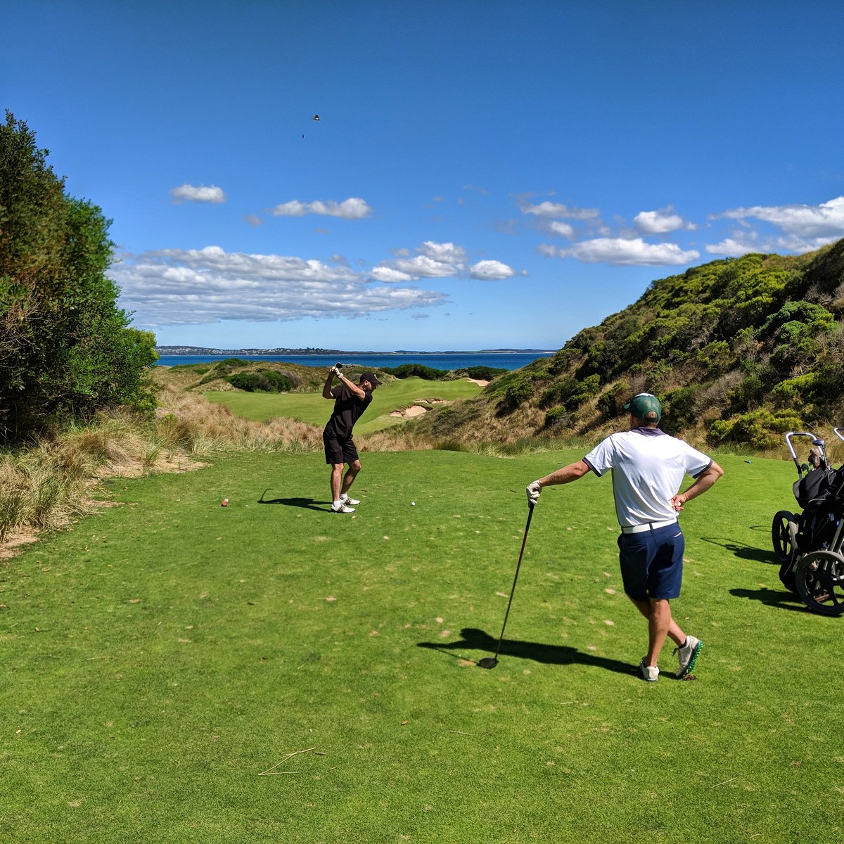 Hauser_Mike's tweet image. Last four days, 3 courses, 2 states, 76 holes, 77,434 steps. @Barnbougle @CommonwealthGC #HowGoodIsGolf #Golf