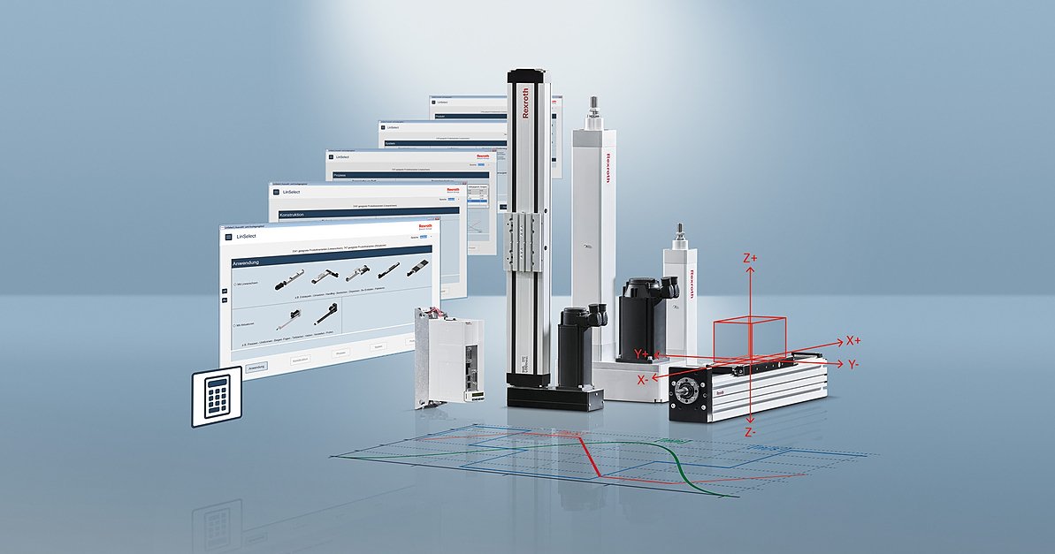 RexrothDACH's tweet photo. Mit dem Tool #LinSelect vereinfacht #Rexroth die Auswahl und Auslegung von #Linearachsen und Aktuatoren grundlegend. Durch die übersichtliche und intuitiv zu bedienende Oberfläche führt Sie das Tool Schritt für Schritt zum optimalen Ergebnis. Mehr: https://t.co/bhiZyDPtdm https://t.co/FCNyGZyc6J