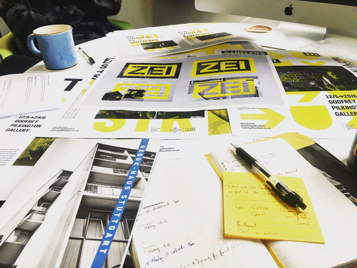 Weareyellowdoor's tweet photo. Good morning! 👊🏻👯

May your Monday be as exciting as our meeting with @cultivatetweets last week was! 
Giddy giddy! 

✖️☕️🚧🖥📝

#projectzei
#sthelenstostuttgart #weareyellowdoor #sthelens150 https://t.co/NW6MFzXA89