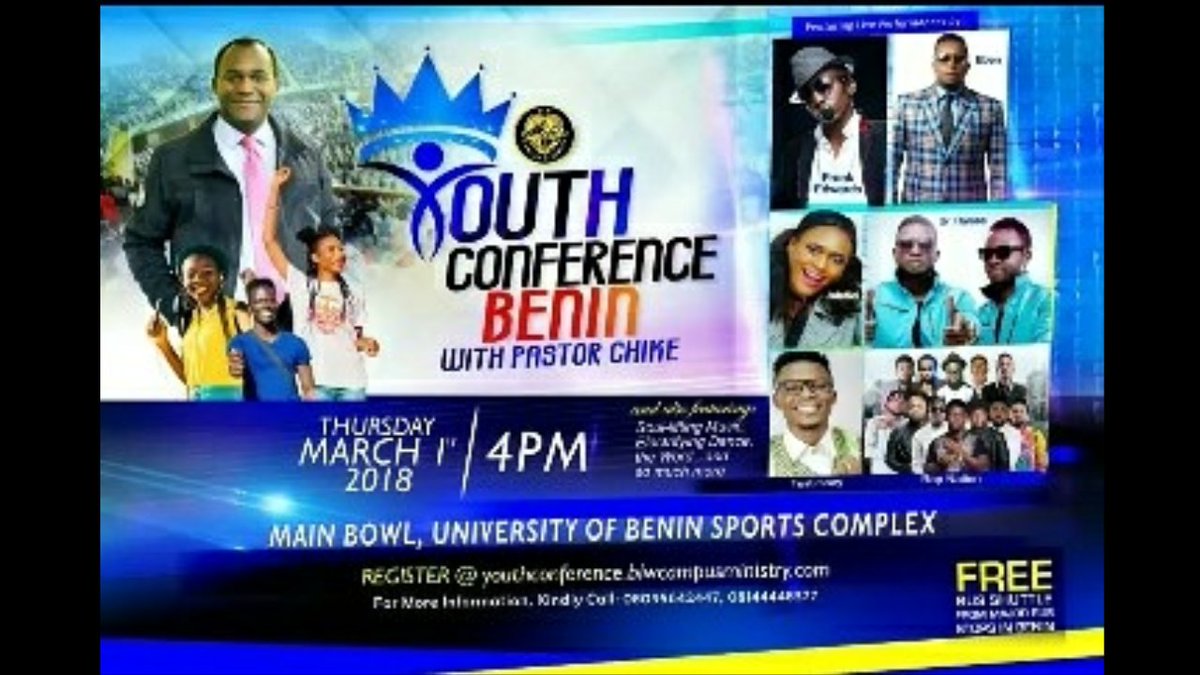 BLW_UNIBEN's tweet photo. Do you have a dream?? Don't break..Anticipate
#ycbenin2018 #youthconferencebenin2018 #hotstory2018
#YCB2018
@FRANKRICHBOY @ayovincentmusic @iamisaiahsamson @LoveworldRadio @Buchibwai @DivineUkaogo @VIKTORIKE @urflames01 @JahdielOfficial @eben4u @ada_musician @TheRealTB1 https://t.co/6EFY5Q67Nu