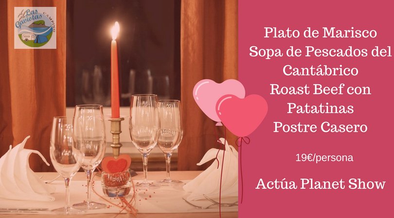 campingaviotas's tweet photo. 💜❤️Ya tenemos preparada la celebración de #SanValentin 💕
(Este sábado de 17 de febrero)
#cenaespecial 💚💙#campinglasgaviotas🧡💛 #actuacionendirecto🎤 https://t.co/MgQZOyieSv